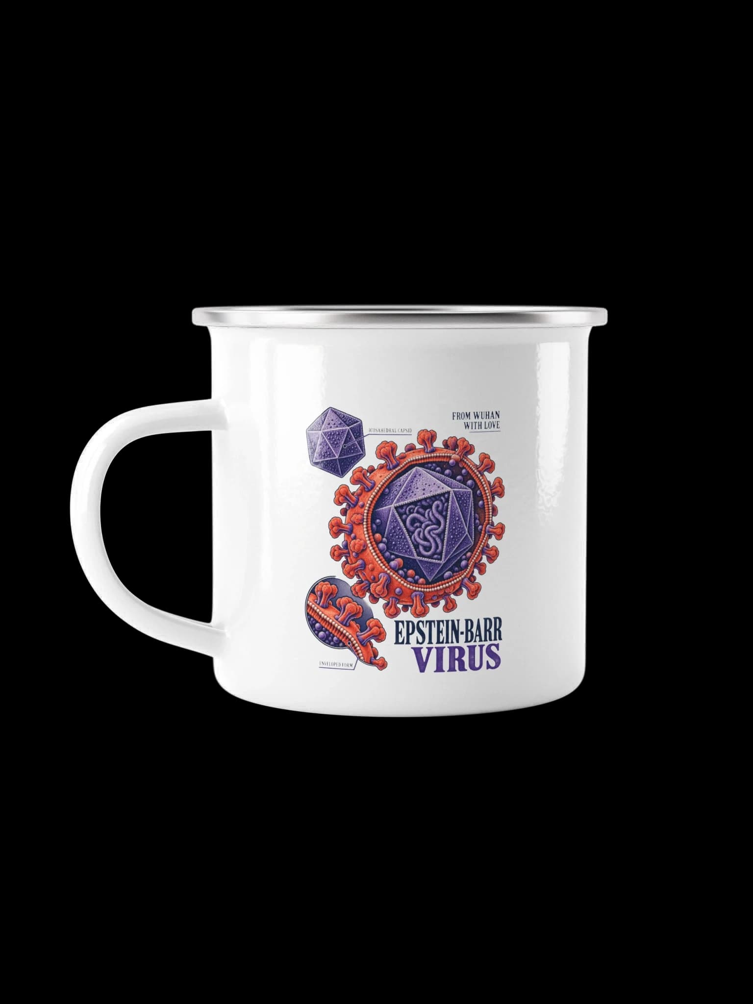 Epstein-Barr Virus Enamel Mug