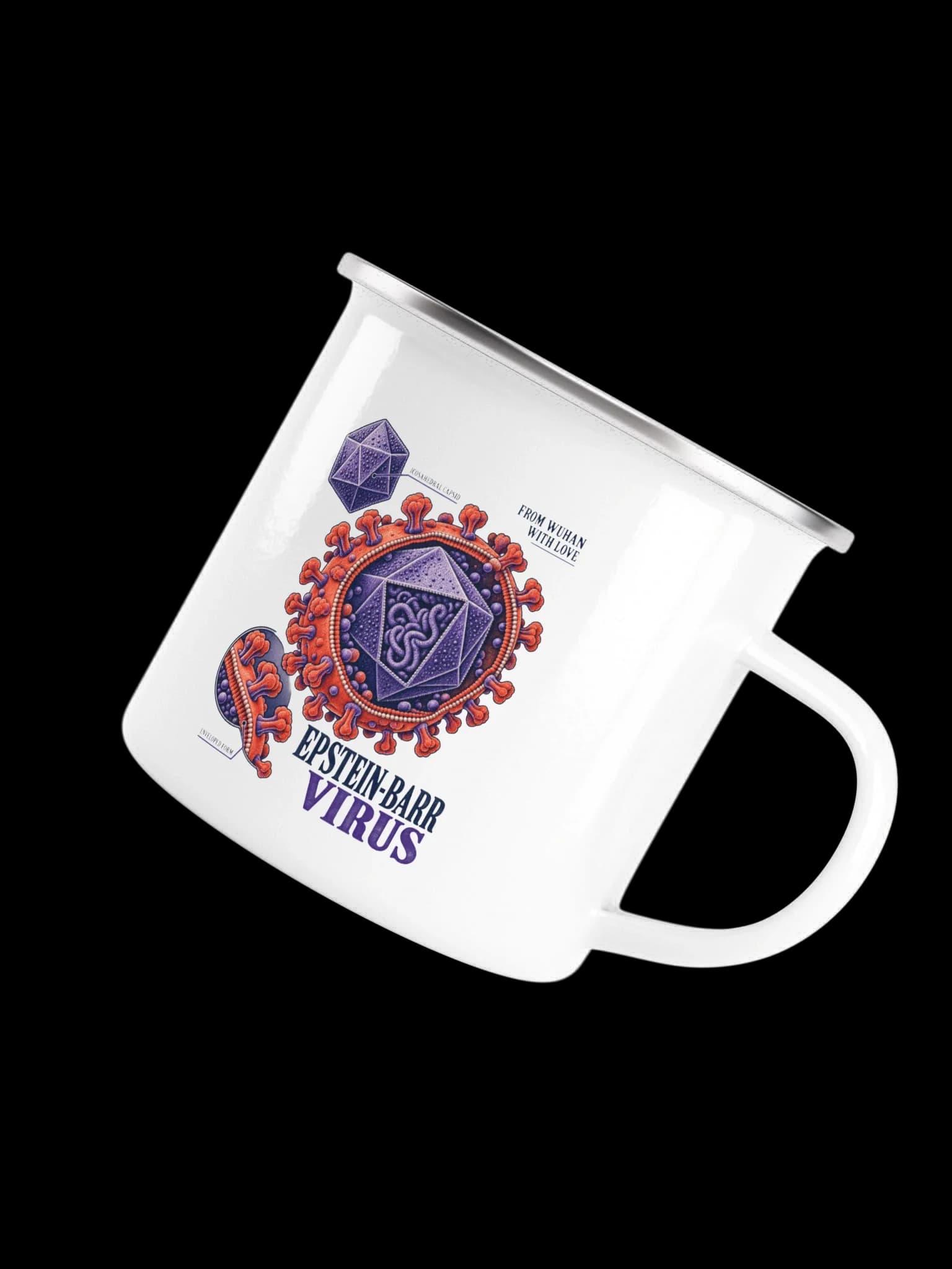 Epstein-Barr Virus Enamel Mug