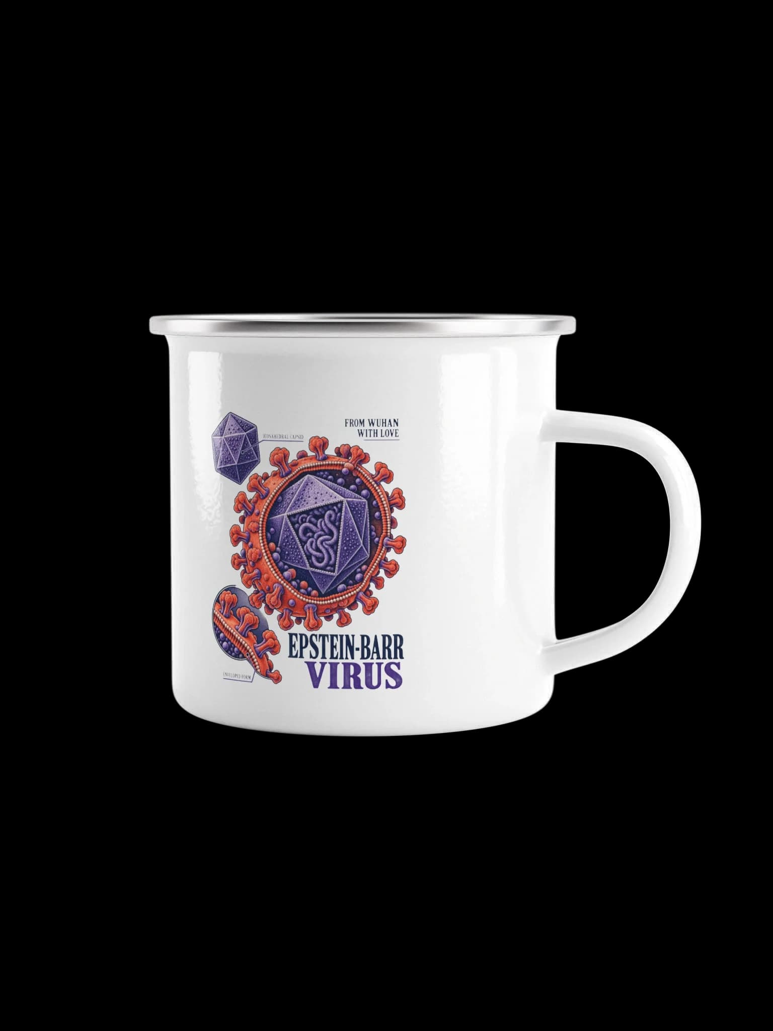 Epstein-Barr Virus Enamel Mug